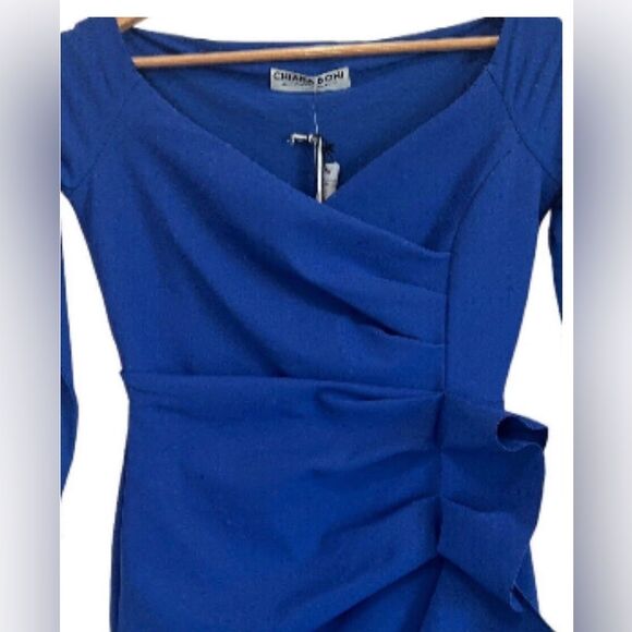 Chiara Boni La Petite Robe Silveria Side Ruffle Gown size 46 - Picture 6 of 11